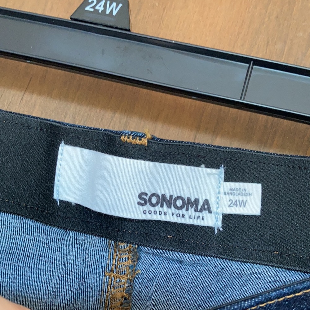 Sonoma more curvy fit bootcut jean no gap waistband shape retention 24W - Picture 10 of 14